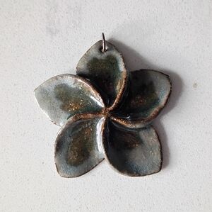 Handcrafted Ceramic Frangipani Flower